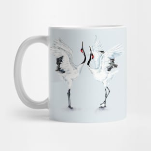 Cranes dancing Mug